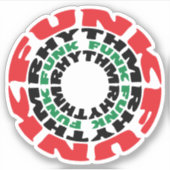 Sticker Rythme funk Funk Rhythme funk (Devant)
