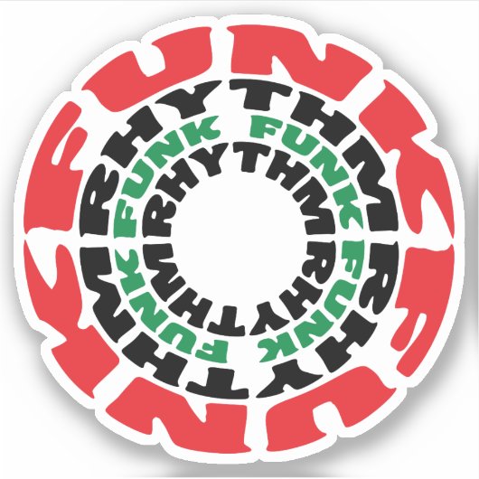 Sticker Rythme funk Funk Rhythme funk (Devant)
