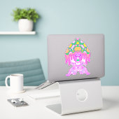 Sticker Rythmes Cosmiques (Ordinateur portable sur le bureau)