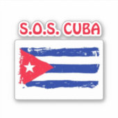 STICKER S.O.S. CUBA (Devant)
