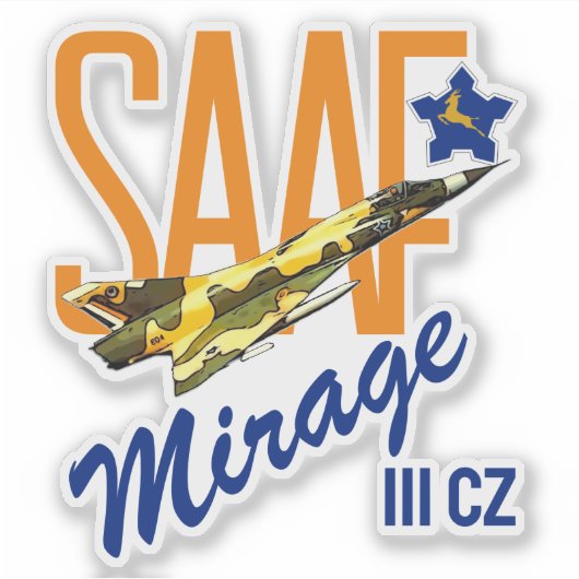 STICKER SAAF MIRAGE III CZ (Devant)
