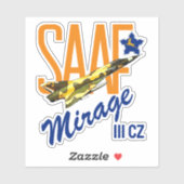 STICKER SAAF MIRAGE III CZ (Feuille)