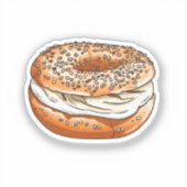 Sticker Sac à bagel de dessin animé (Recto)