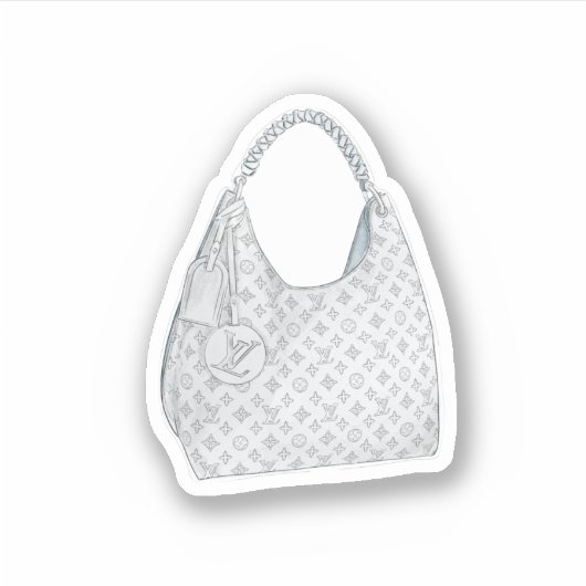Sticker sac à main à bandoulière LV Monogramme (Devant)