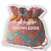 Sticker Sac à main de connaissances (Devant)