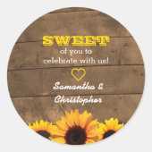 Sticker Sac-Bac Rustique et Fleurs de soleil en bo (Devant)