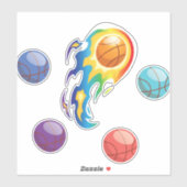 Sticker sac de basket (Feuille)