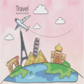 Sticker Sac touristique (Devant)