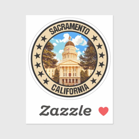 Sticker Sacramento (Feuille)