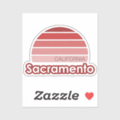 Sticker Sacramento California (Feuille)