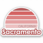 Sticker Sacramento California (Recto)