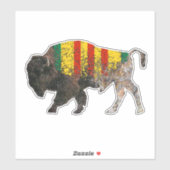 Sticker Sacred Buffalo Vietnam Vétérinaire (Feuille)