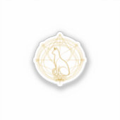 Sticker Sacred guardian feline Temporary Tattoos (Recto)