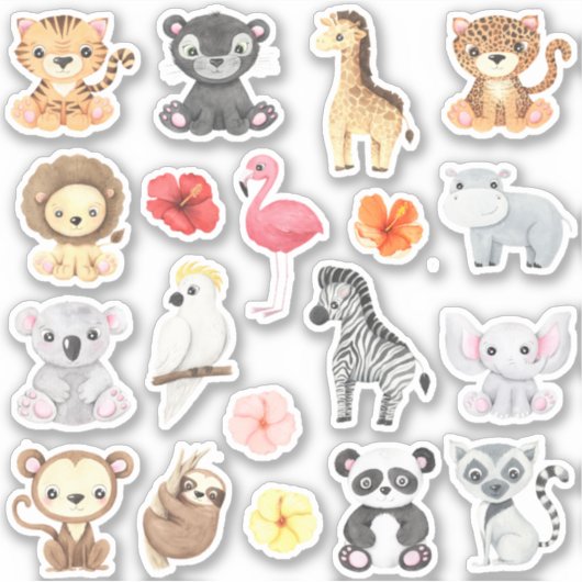 Sticker Safari Animaux (Devant)