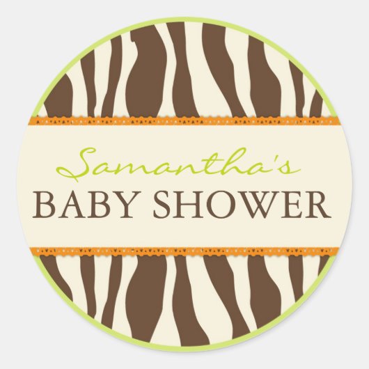 Sticker Safari Boy Green ZEB (Devant)