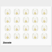 Sticker Safari Lion Baby shower Favoriser (Feuille)