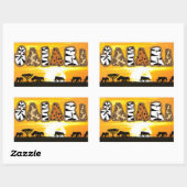 Sticker Safari Sunset Tanzanie (Feuille)