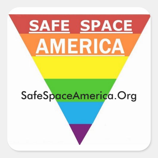 Sticker Safe Space America (Devant)