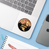 Sticker Safford, Arizona (Ordinateur portable avec iPhone)