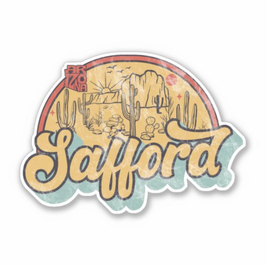 Sticker Safford, Arizona (Devant)