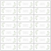 Sticker Sage Green Arch Botanique Mariage Adresse d'invité (Devant)