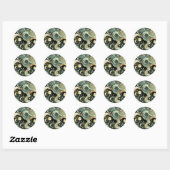 Sticker - Sage Green Celestial Moon Lunar Design  (Feuille)