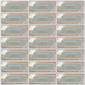 Sticker Sage Green Eucalyptus Blanc Floral Adresse St (Devant)