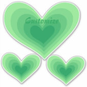 Sticker Sage Green Heart Thunder_Cove (Devant)