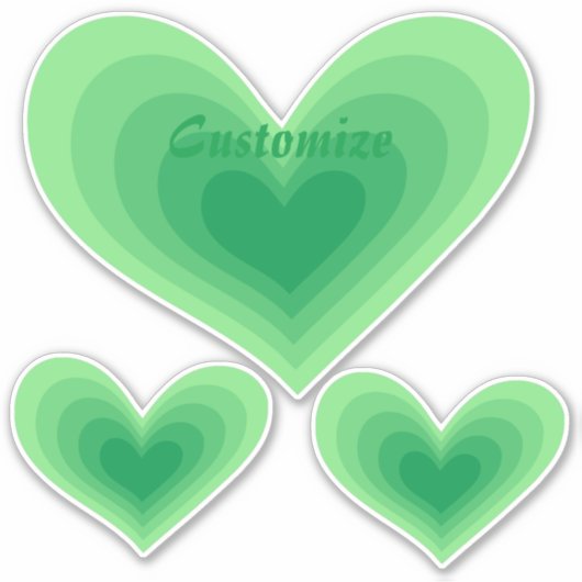 Sticker Sage Green Heart Thunder_Cove (Devant)