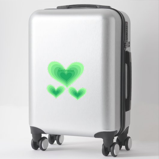 Sticker Sage Green Heart Thunder_Cove (Sur valise)