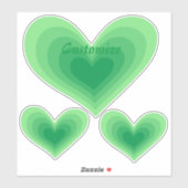 Sticker Sage Green Heart Thunder_Cove (Feuille)