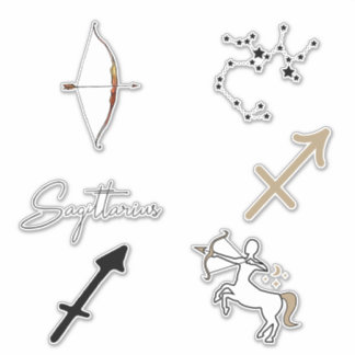 Sticker Sagittaire l'Archer astrologie zodiaque anniversai