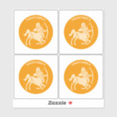 Sticker Sagittarius, Zodiac Sign, Horoscope, Astrology (Feuille)