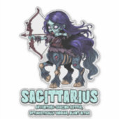 Sticker Sagittarius Zombie (Devant)