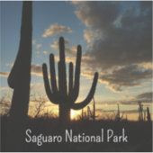 Sticker Saguaro Sunset II Arizona (Devant)