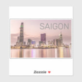 Sticker Saigon Ho Chi Minh Ville HCMC Vietnam Sunset (Feuille)