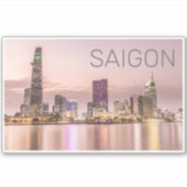 Sticker Saigon Ho Chi Minh Ville HCMC Vietnam Sunset (Devant)