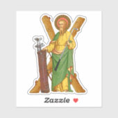 Sticker Saint André l'Apôtre, Patron des golfeurs (Feuille)