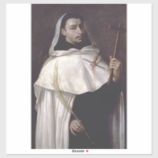 Sticker Saint Ange de Jérusalem Martyr et Prêcheur (Feuille)