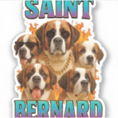 Sticker Saint Bernard  (Devant)