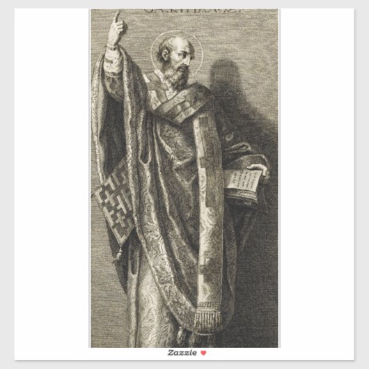 Sticker Saint Cyrille de Jérusalem (Feuille)