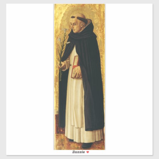 Sticker Saint Dominic par Carlo Crivelli (Feuille)