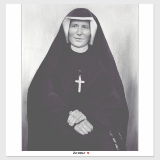 Sticker Saint Faustina Kowalska (Feuille)