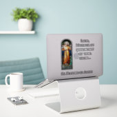 Sticker Saint François d'Assise Prière de Paix (Ordinateur portable sur le bureau)
