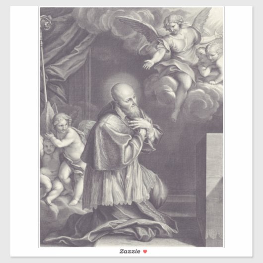 Sticker Saint François de Sales Docteur de l'Eglise (Feuille)