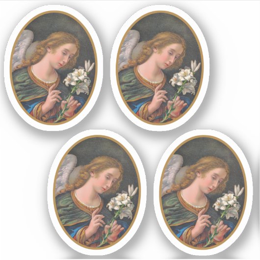 Sticker Saint Gabriel l'Archange (M 035) - 4Up (Devant)