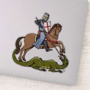 Sticker Saint George et le Dragon du XIIIe siècle