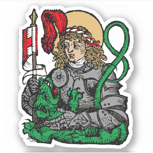 Sticker Saint George et le Dragon (Nuremberg) 1Up (Devant)
