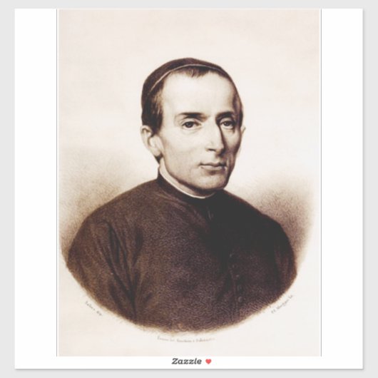 Sticker Saint Giuseppe Cafasso Prêtre franciscain (Feuille)