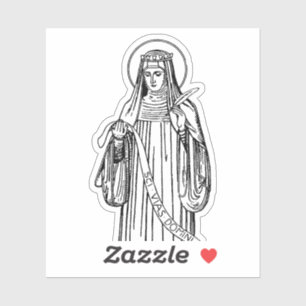 Sticker Saint Hildegard de Bingen Docteur de l'Eglise